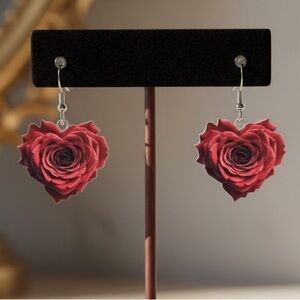 "Wear Your Heart on Your Ears”: The 'Eternal Rose' Acrylic Dangles